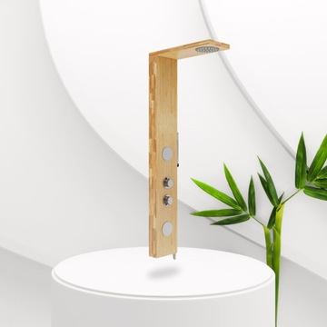 Corsan Balti Shower Panel Mixer Bamboo Wood