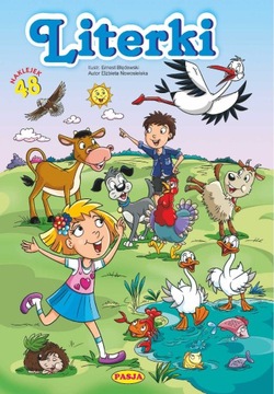 Literki - Książka edukacyjna z naklejkami
