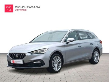 Seat Leon IV Sportstourer 2.0 TDI CR 150KM 2021 Seat Leon 2.0 TDI Xcellence ST DSG Ambiente NAVI Fulllink Czujniki Kamera