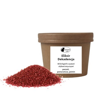 Eliksir Dekadencja _ sól morska do kąpieli i aromaterapii z paczulą 250g.