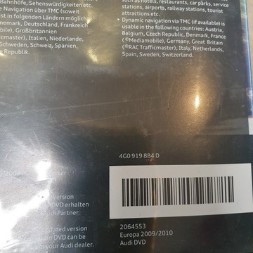 CD 2010 НАВИГАЦИЯ NAVI MMI КАРТА ЕВРОПЫ AUDI