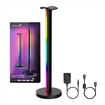 ZESTAW LAMP LED RGB NA BIURKO YEELIGHT BEAM RGBIC UCHWYT NA SŁUCHAWKI