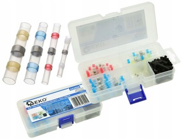 СОЕДИНИТЕЛИ ТЕРМОУсадочные С ЖОЛОВОЙ, ТРУБКОЙ, ОБОЛОЧКОЙ 0,25-6ММ2 100 ШТ. 5 ГЛАВА ГЕКО