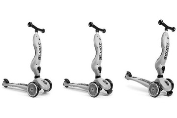 SCOOTANDRIDE BlueBerry ZESTAW HULAJNOGA Jeździk 2w1 + KASK z LED XXS do S 1