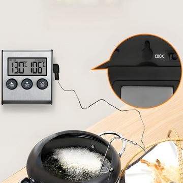 ТЕРМОМЕТР ТЕРМОСТАТ ТАЙМЕР ДЛЯ КОПИЛЬНОЙ ЭЛЕКТРОННЫЙ ГРИЛЬ ЗОНД ДЛЯ МЯСА