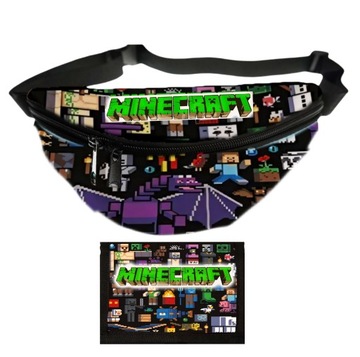 KOMPLET Minecraft Portfel sportowy + NERKA zestaw Super