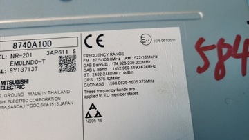 MITSUBISHI OUTLANDER III PHEV 20r РАДИОНАВИГАЦИОННЫЙ 8740A100 9Y137137
