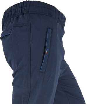 Мужские спортивные штаны прямого кроя, светло-темно-синие, размер. М