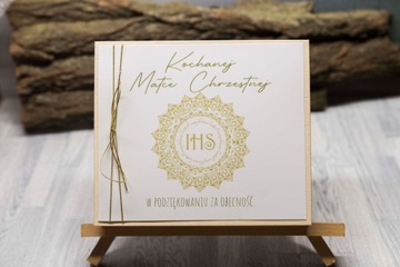 Спасибо вашим крестным родителям - коробочка для причастия