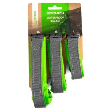 DRYSET Набор водонепроницаемых туристических сумок 1,2 и 8 л