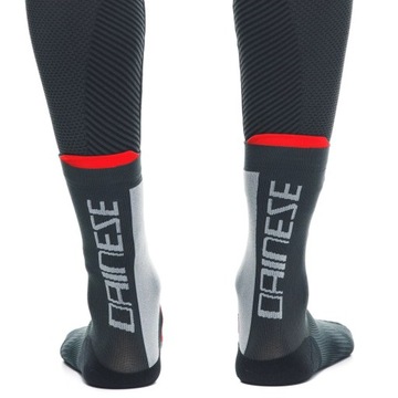 Носки Dainese THERMO Mid черные/красные, размер 42-44