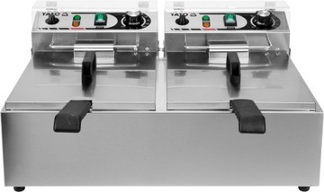 Frytownica dwukomorowa Yato YG-04622 2x6L 12L 3000 W