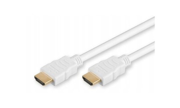 Kabel HDMI M/M HSEthernet Gold Biały 1,5m. QILIVE