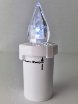 СВЕТОДИОДНЫЕ ВСТАВКИ ДЛЯ СВЕЧЕЙ ЭЛЕКТРИЧЕСКИЕ ГРАНЫ НАБОР 12 ВСТАВОК С БАТАРЕЙКАМИ