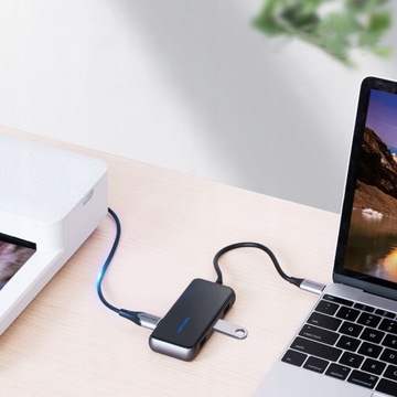 VENTION HUB USB — Type-C 5 в 1 — PD 87 Вт — 4x USB3.0