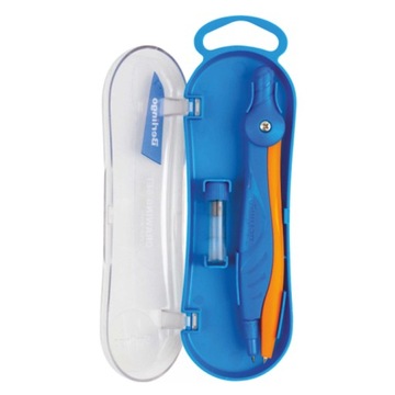 Cyrkiel Super Twist Berlingo Plastikowe etui Grafity Do szkoły
