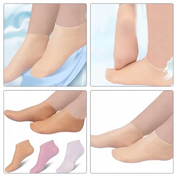 Эластичные отшелушивающие носки для ног, 3 пары.