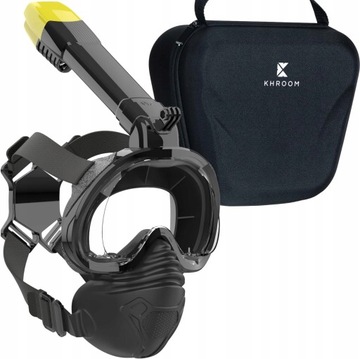 MASKA DO NURKOWANIA SNORKELINGU DO WODY NIE PARUJE RURKĄ UCHWYT GOPRO L/XL