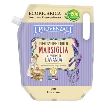 Mydło płyn zapas PROVENZALI Marsylia Lavender 750