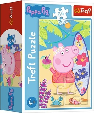 Puzzle 54 Mini ŚWINKA PEPPA na plaży Trefl 19626