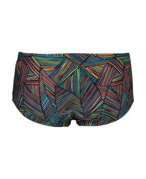 Szorty kąpielowe Arena OVERVIEW SWIM LOW WAIST SHORT BLACK MULTI 100