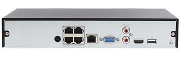 IP-рекордер DAHUA для мониторинга PoE коммутатора NVR4104HS-P-4KS3 4xPoE 12Mpx