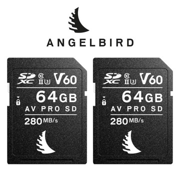 Karta Angelbird AV PRO SD 64GB V60 2 sztuki