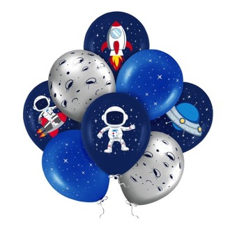 Balony Kosmos zestaw na Urodziny 8 szt