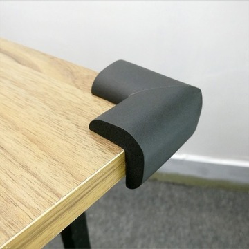 УГЛОВАЯ ЗАЩИТА черная пена для углов стола, накладки на кромки мебели, 4 шт.