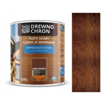 DREWNOCHRON IMPREGNAT EXTRA 0,75L DĄB CIEMNY