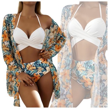 DAMSKIE BIKINI STRÓJ KOSTIUM KĄPIELOWY NARZUTKA MODELUJĄCE PUSH UP STANIK M