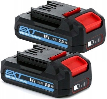2 x ERBAUER BATERIA EBAT18-LI-2 18V 2.0 2Ah ZESTAW
