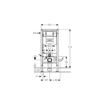 Фолочная рама для туалета Geberit Duofix Omega