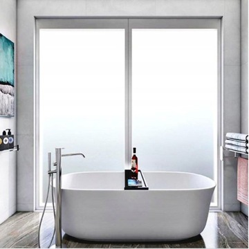 GRUBA FOLIA MLECZNA MATOWA OKLEINA DO SZYB OKIEN 152X50 SZRONIONA SZYBA