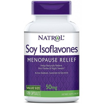 Natrol, IZOFLAWONY SOJOWE 120 kapsułek, MENOPAUZA