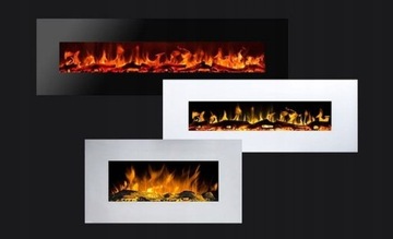 Светодиодный настенный электрокамин, АЛЬБИОН 42 ширина 110 см С ПОДОГРЕВОМ, Афламо