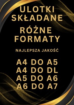 Ulotki A4 do DL 1000sztuk + Projekt Gratis!! Extra Jakość!