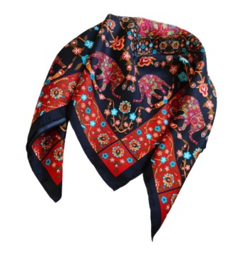 100% шелковый бренд шарф шарф