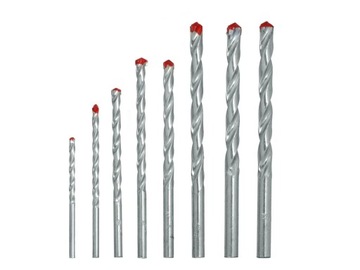 Zestaw wiertła do kamienia betonu 3 - 10 mm 8szt