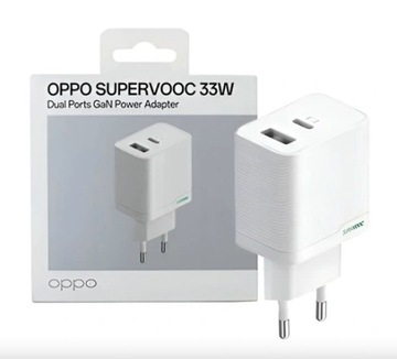 Ładowarka sieciowa OPPO 33W SuperVOOC Biały Power Delivery
