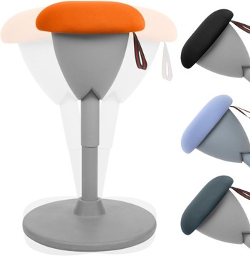 Chybotliwy stołek na biurkoe Ergonomiczny aparat orange Biuro