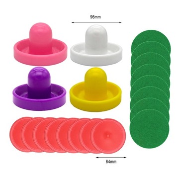 1 комплект мини-толкателей для аэрохоккея и шайб для аэрохоккея с фетровыми воротами, стиль G