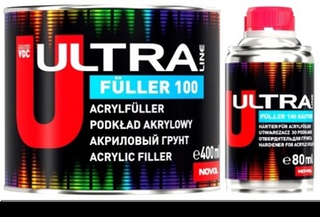 Novol Ultra fuller 100 Podkład akrylowy 5 +1 0,4 L + utw. czarny