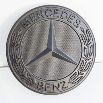 Эмблема MERCEDES логотип хром синий fi 50