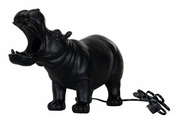 LAMPA stołowa HIPOPOTAM czarny mat