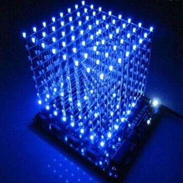 3D-световой куб, светодиодный светильник, квадрат 8x8x8, электронная печатная плата, сделай сам