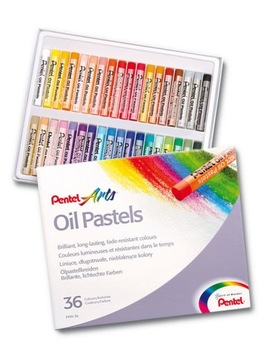 Kredki Pastele Olejne 36 kolorów Pentel