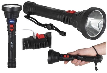LEKKA LATARKA AKUMULATOROWA SZPERACZ LAMPA LED USB WODOODPORNA VAYOX