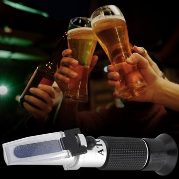 REFRAKTOMETR DO MIODU CUKROMIER + ZAWARTOŚĆ WODY KALIBRACJA MIERNIK CUKRU