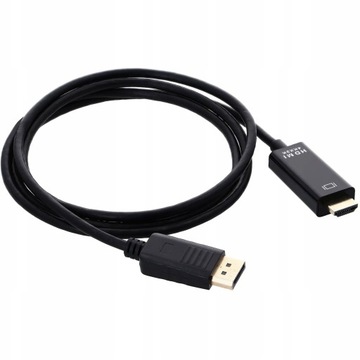 KABEL DISPLAY PORT do HDMI DisplayPort DP 4K 1,8m